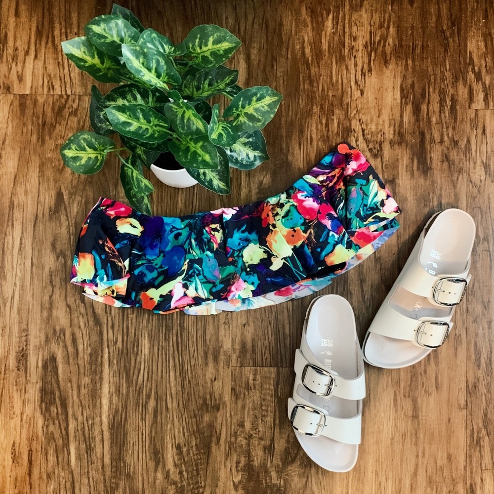 Asher Navarre ruffle bikini top